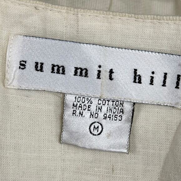 Summit Hill Womens Embroidered Vintage Floral Vest Ivory Womens 90ss sz M - Picture 16 of 16
